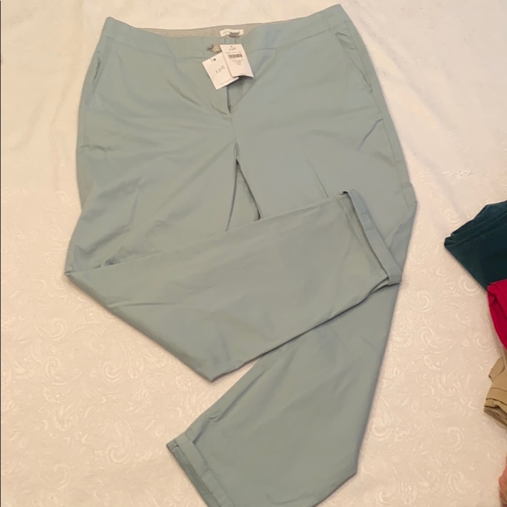 J.Jill live-in chino pant NEW w tag chalk blue 12P